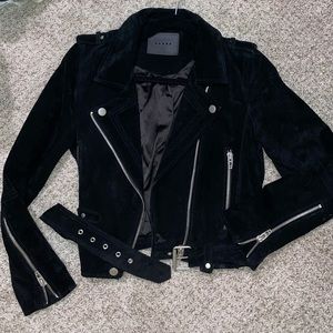 BLANKNYC Black Suede Moto Jacket